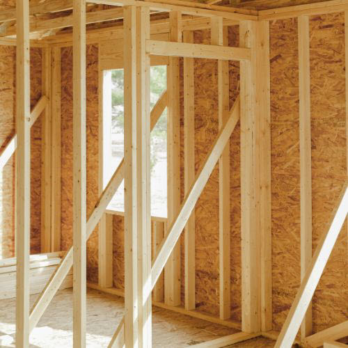 House Extension Project Frames