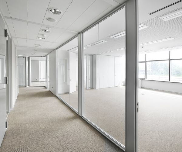 Office Fitout With Glass Partition